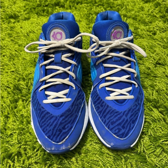 KD16 Blue and White mens basketball shoes - Picture 2 of 8